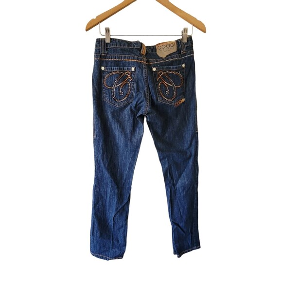 Coogi Pants 11/12 Jeans Denim Low Rise Jeans Casual Ladies Embroidered - Picture 7 of 7